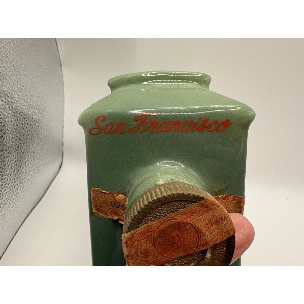 1968 Jim Beam San Francisco Cable Car Decanter Regal China Tax Seal Vintage - Picture 4 of 6